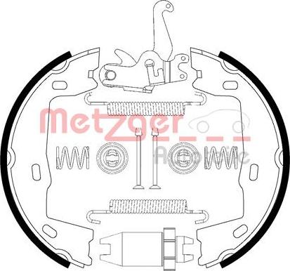 Metzger 0152021 - Комплект тормозов, ручник, парковка avtokuzovplus.com.ua