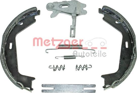 Metzger 0152025 - Комплект гальм, ручник, парковка autocars.com.ua