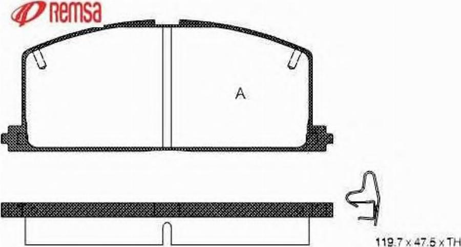 Metzger 016704 - Тормозные колодки, дисковые, комплект avtokuzovplus.com.ua