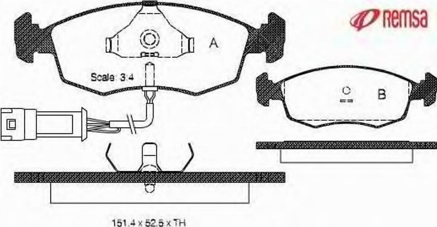 Metzger 017200 - Тормозные колодки, дисковые, комплект autodnr.net