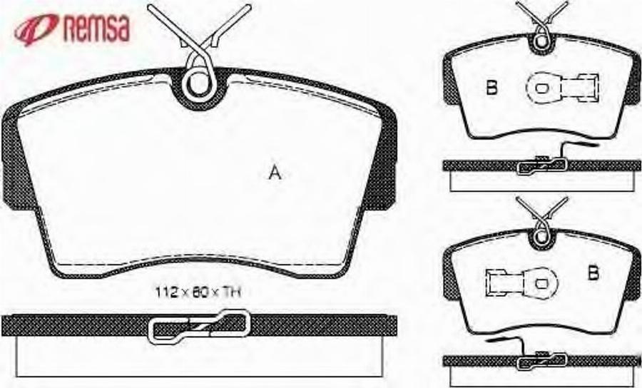 Metzger 017300 - Тормозные колодки, дисковые, комплект avtokuzovplus.com.ua