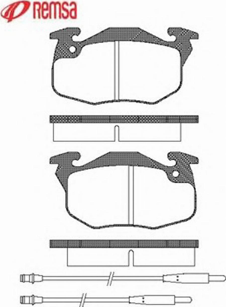 Metzger 019234 - Гальмівні колодки, дискові гальма autocars.com.ua