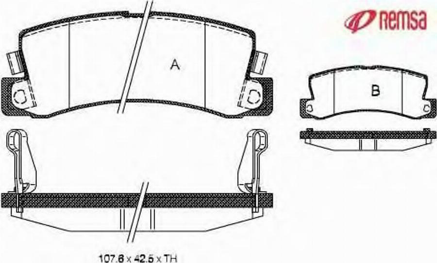 Metzger 021422 - Тормозные колодки, дисковые, комплект avtokuzovplus.com.ua