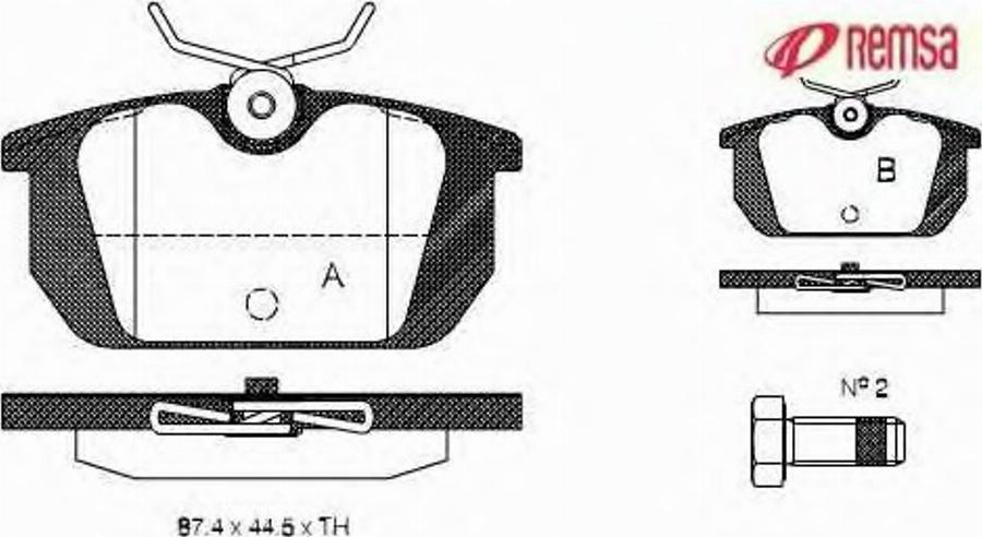 Metzger 023100 - Тормозные колодки, дисковые, комплект avtokuzovplus.com.ua