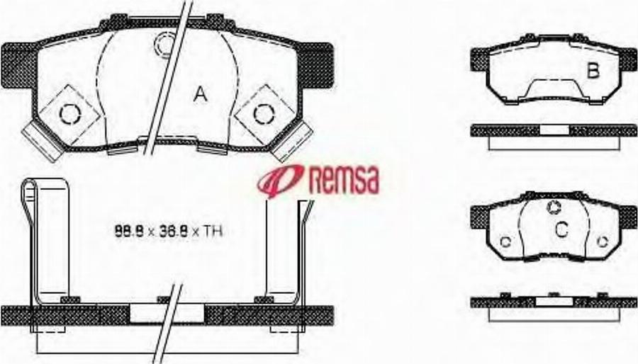 Metzger 023352 - Тормозные колодки, дисковые, комплект avtokuzovplus.com.ua