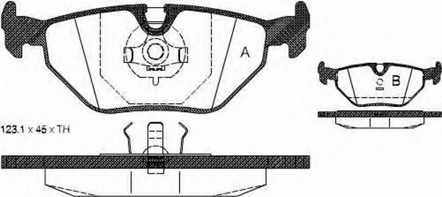 Metzger 026500 - Тормозные колодки, дисковые, комплект autodnr.net