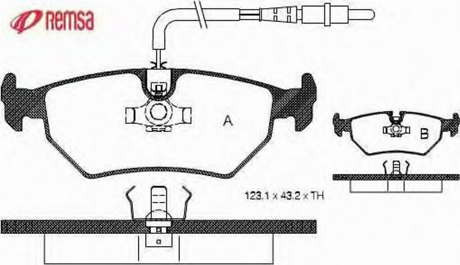 Metzger 026532 - Тормозные колодки, дисковые, комплект avtokuzovplus.com.ua