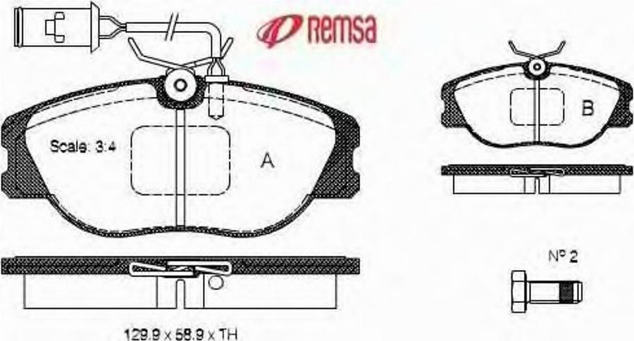 Metzger 030502 - Тормозные колодки, дисковые, комплект avtokuzovplus.com.ua