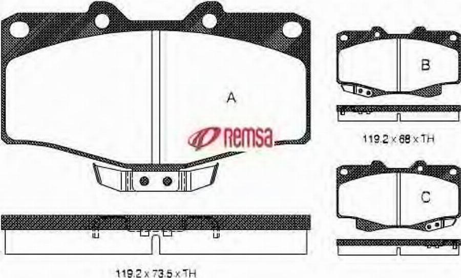 Metzger 0315.04 - Гальмівні колодки, дискові гальма autocars.com.ua