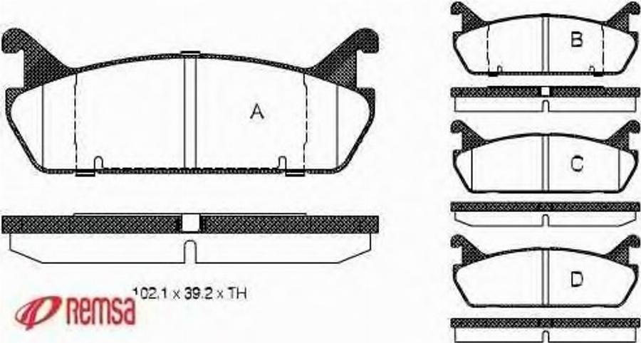 Metzger 032900 - Тормозные колодки, дисковые, комплект avtokuzovplus.com.ua