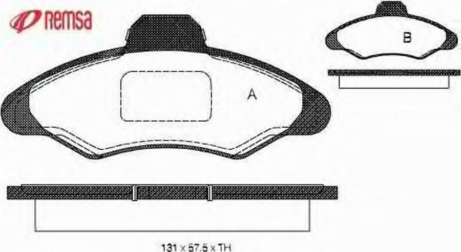 Metzger 033100 - Тормозные колодки, дисковые, комплект avtokuzovplus.com.ua