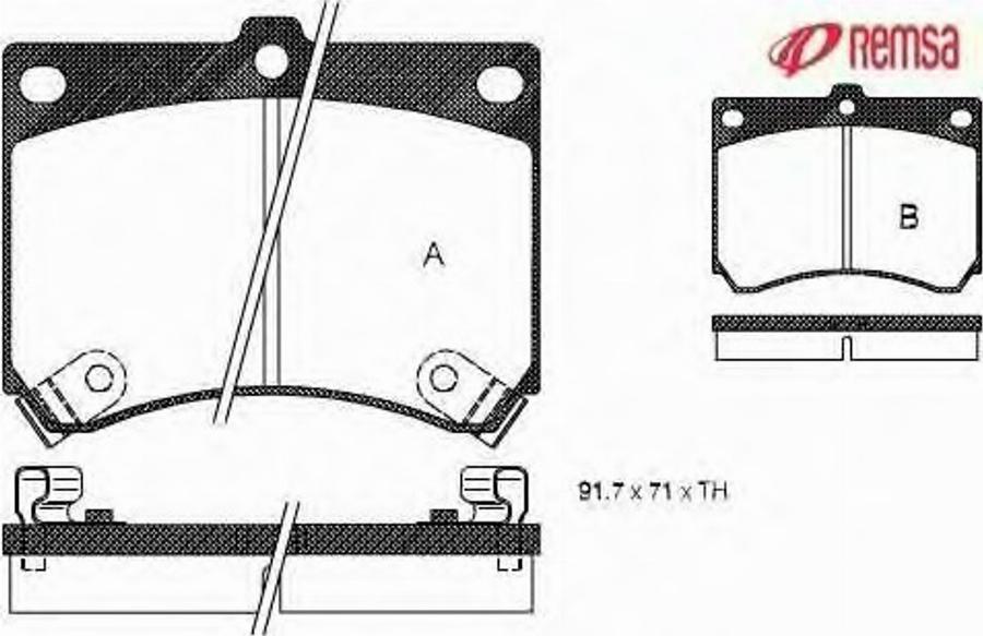 Metzger 033302 - Тормозные колодки, дисковые, комплект avtokuzovplus.com.ua