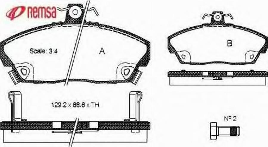 Metzger 033702 - Тормозные колодки, дисковые, комплект autodnr.net