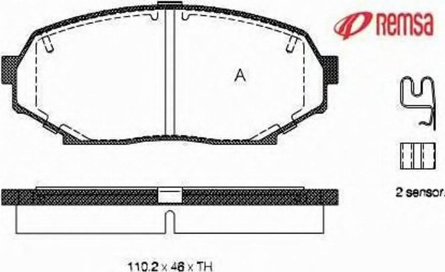 Metzger 033812 - Тормозные колодки, дисковые, комплект autodnr.net