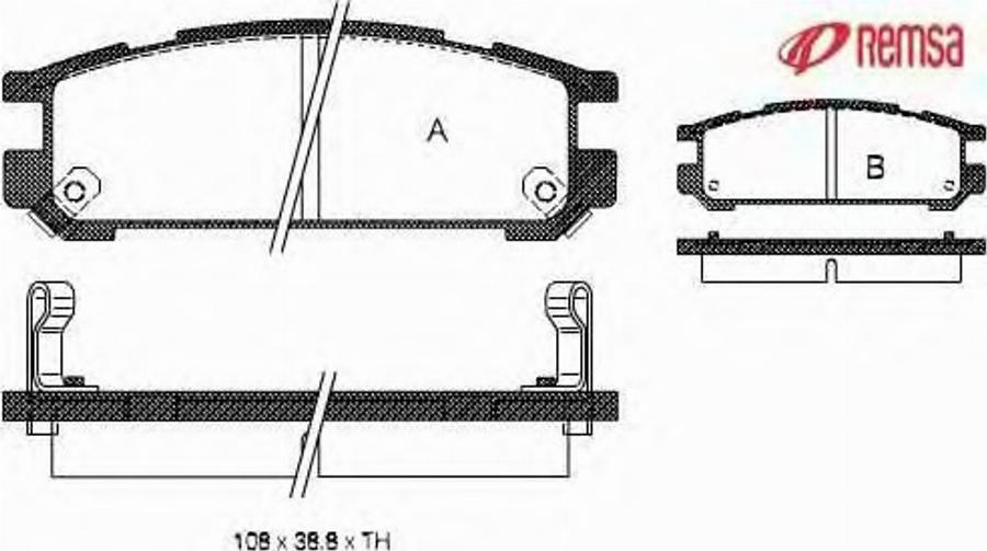 Metzger 034202 - Тормозные колодки, дисковые, комплект avtokuzovplus.com.ua