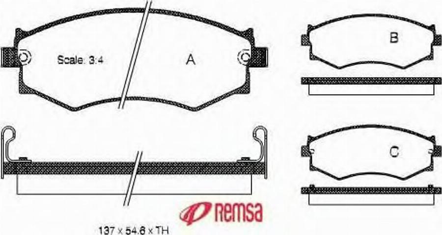 Metzger 035004 - Тормозные колодки, дисковые, комплект autodnr.net