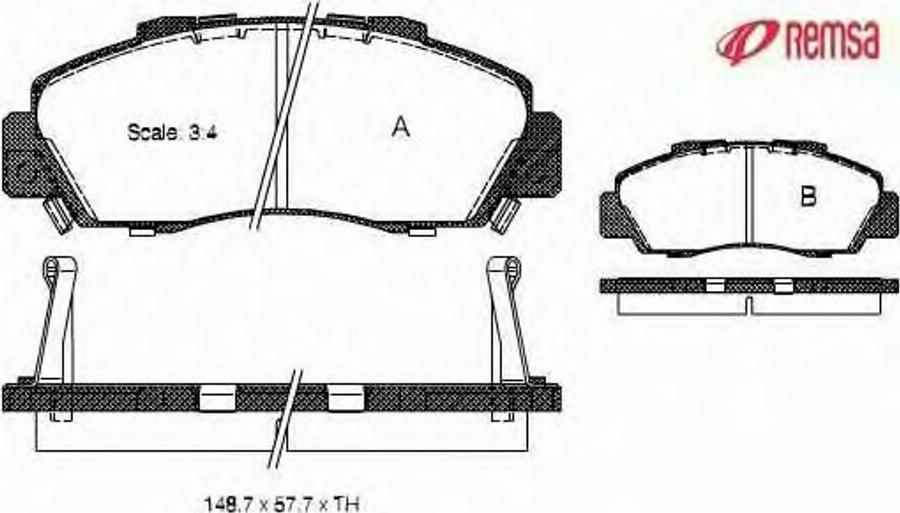 Metzger 035102 - Тормозные колодки, дисковые, комплект autodnr.net