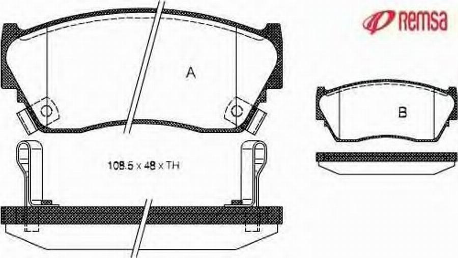 Metzger 036402 - Тормозные колодки, дисковые, комплект autodnr.net