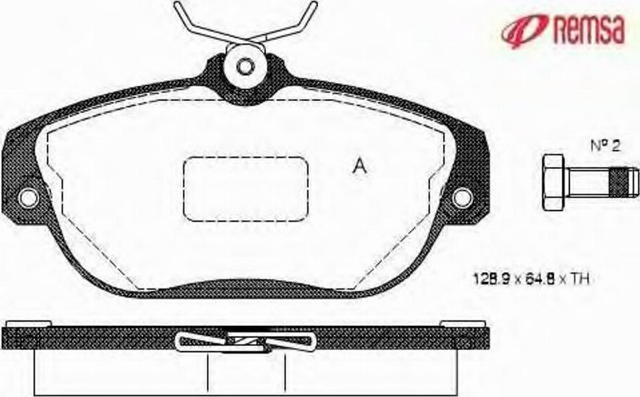 Metzger 036810 - Тормозные колодки, дисковые, комплект avtokuzovplus.com.ua