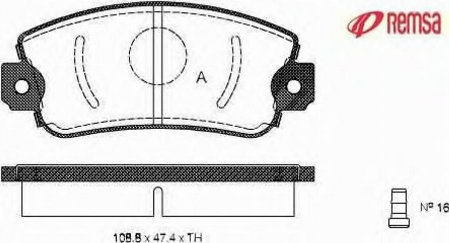 Metzger 037202 - Тормозные колодки, дисковые, комплект avtokuzovplus.com.ua