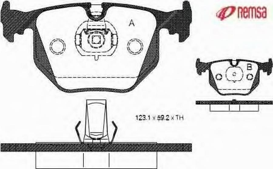 Metzger 038120 - Тормозные колодки, дисковые, комплект autodnr.net