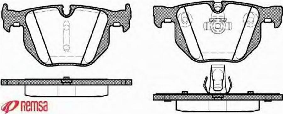 Metzger 038160 - Тормозные колодки, дисковые, комплект autodnr.net