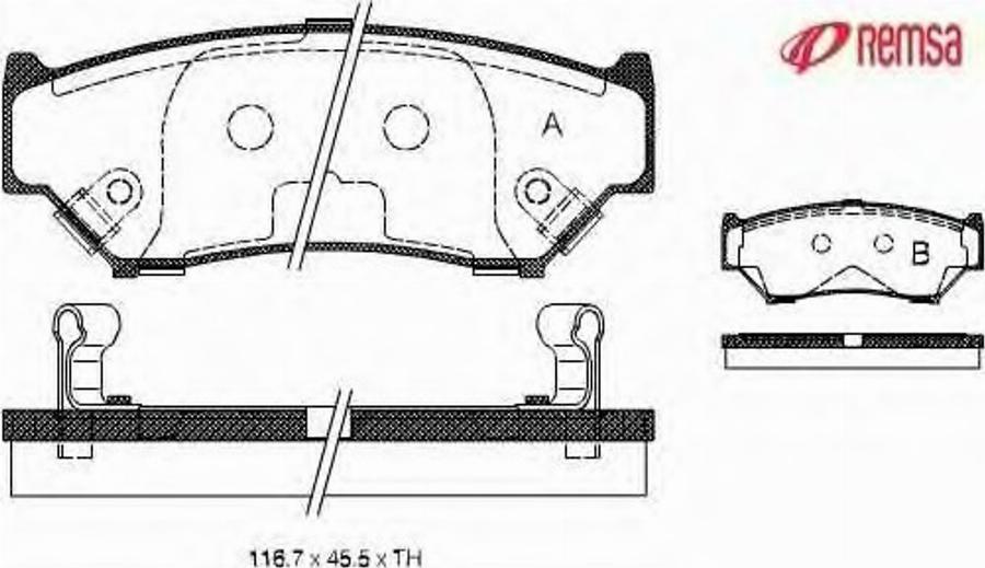 Metzger 038912 - Гальмівні колодки, дискові гальма autocars.com.ua