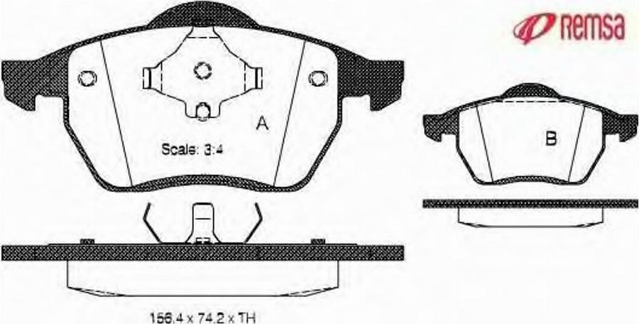 Metzger 0390.00 - Тормозные колодки, дисковые, комплект avtokuzovplus.com.ua