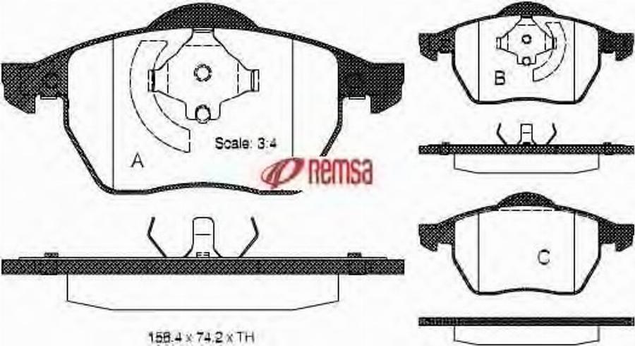 Metzger 0390.20 - Гальмівні колодки, дискові гальма autocars.com.ua