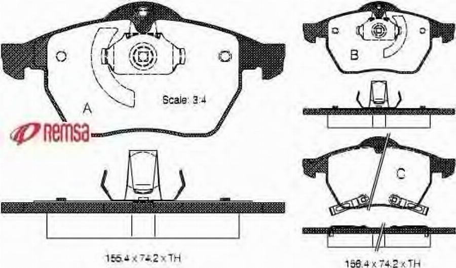 Metzger 039032 - Гальмівні колодки, дискові гальма autocars.com.ua