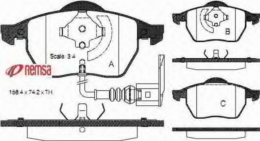 Metzger 0390.41 - Тормозные колодки, дисковые, комплект avtokuzovplus.com.ua