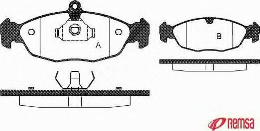 Metzger 039300 - Тормозные колодки, дисковые, комплект avtokuzovplus.com.ua