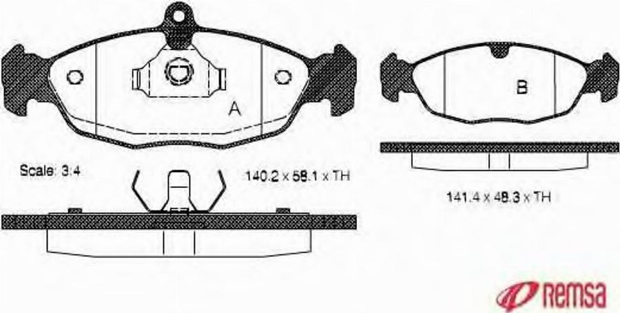 Metzger 039320 - Тормозные колодки, дисковые, комплект avtokuzovplus.com.ua