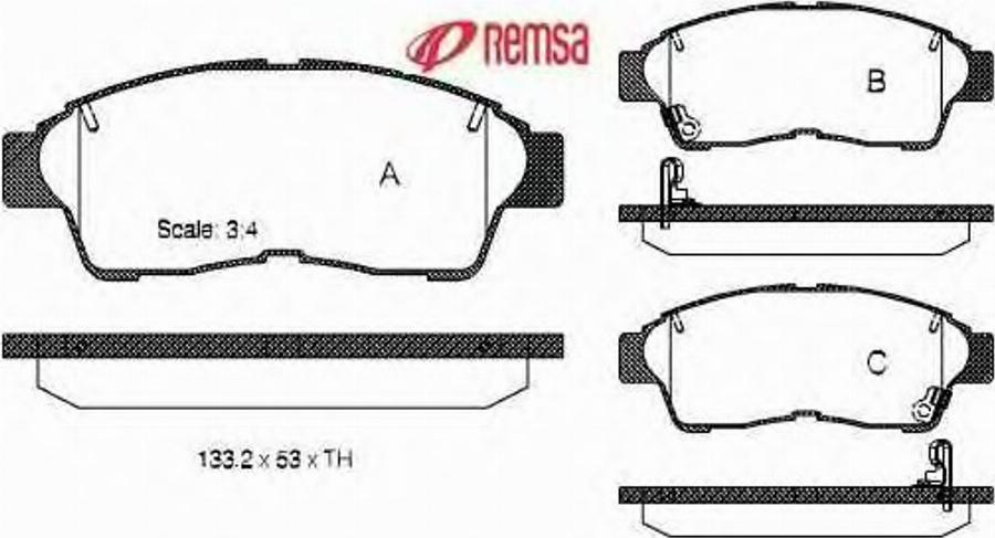 Metzger 040202 - Тормозные колодки, дисковые, комплект autodnr.net