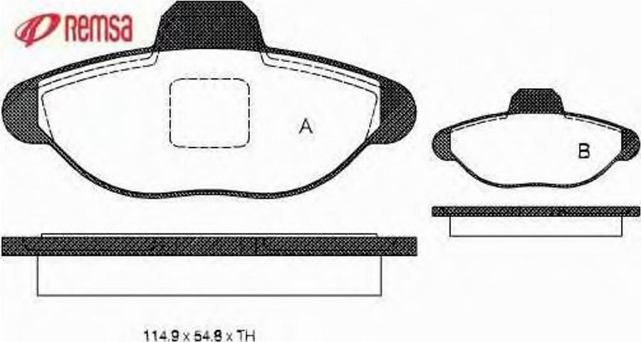 Metzger 041400 - Тормозные колодки, дисковые, комплект autodnr.net