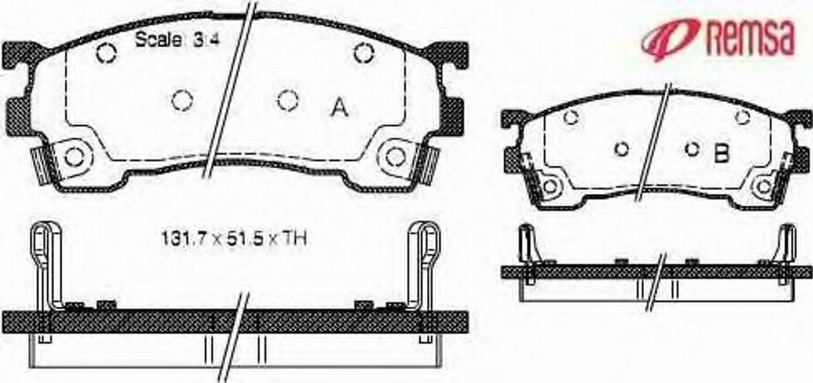 Metzger 041504 - Тормозные колодки, дисковые, комплект avtokuzovplus.com.ua