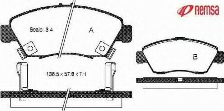 Metzger 041802 - Тормозные колодки, дисковые, комплект avtokuzovplus.com.ua