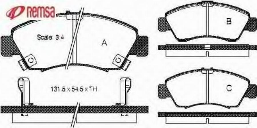 Metzger 041902 - Тормозные колодки, дисковые, комплект avtokuzovplus.com.ua