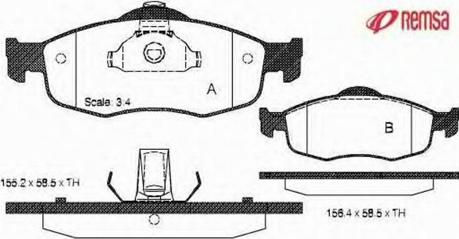 Metzger 043200 - Тормозные колодки, дисковые, комплект autodnr.net