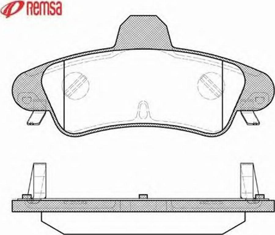 Metzger 043320 - Тормозные колодки, дисковые, комплект avtokuzovplus.com.ua