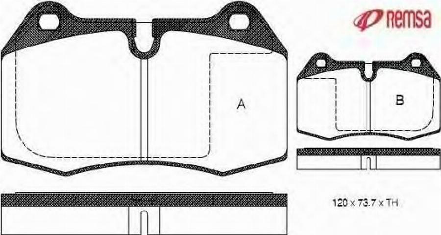 Metzger 044100 - Тормозные колодки, дисковые, комплект avtokuzovplus.com.ua