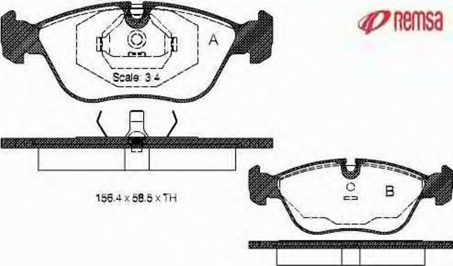 Metzger 044600 - Тормозные колодки, дисковые, комплект autodnr.net