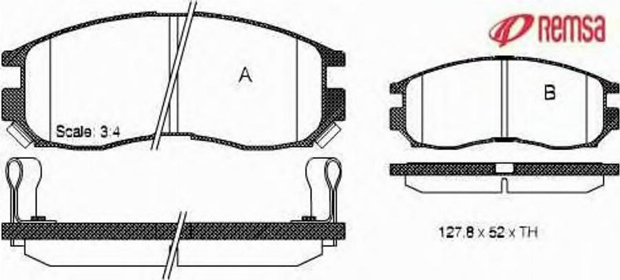 Metzger 046002 - Тормозные колодки, дисковые, комплект autodnr.net