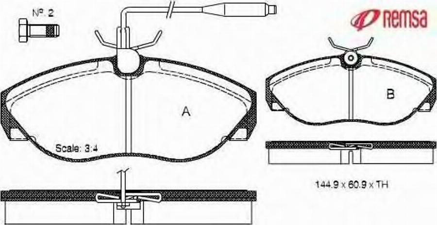 Metzger 048602 - Тормозные колодки, дисковые, комплект avtokuzovplus.com.ua