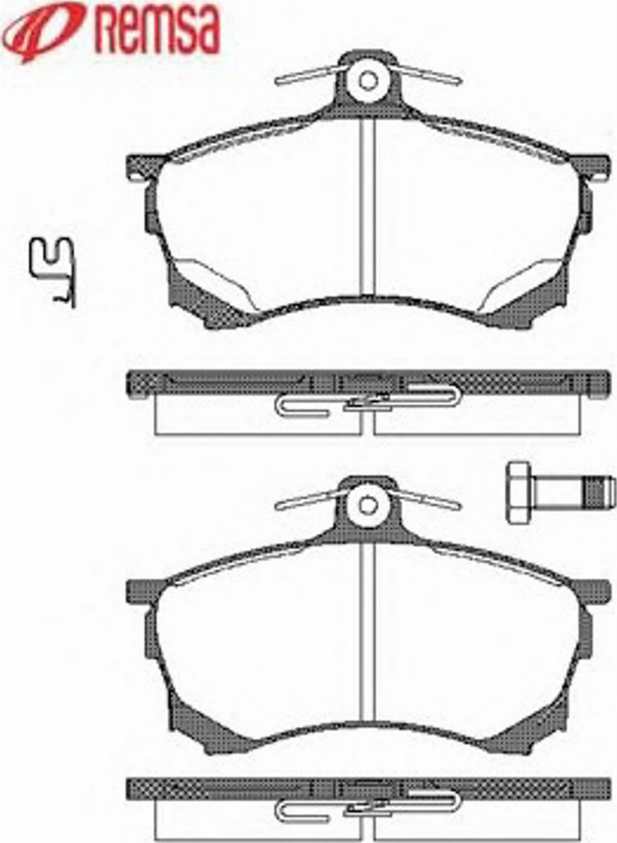 Metzger 058200 - Тормозные колодки, дисковые, комплект avtokuzovplus.com.ua