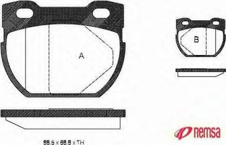 Metzger 058400 - Гальмівні колодки, дискові гальма autocars.com.ua