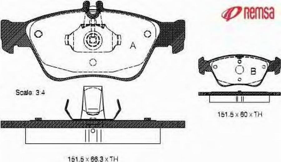 Metzger 058600 - Тормозные колодки, дисковые, комплект avtokuzovplus.com.ua