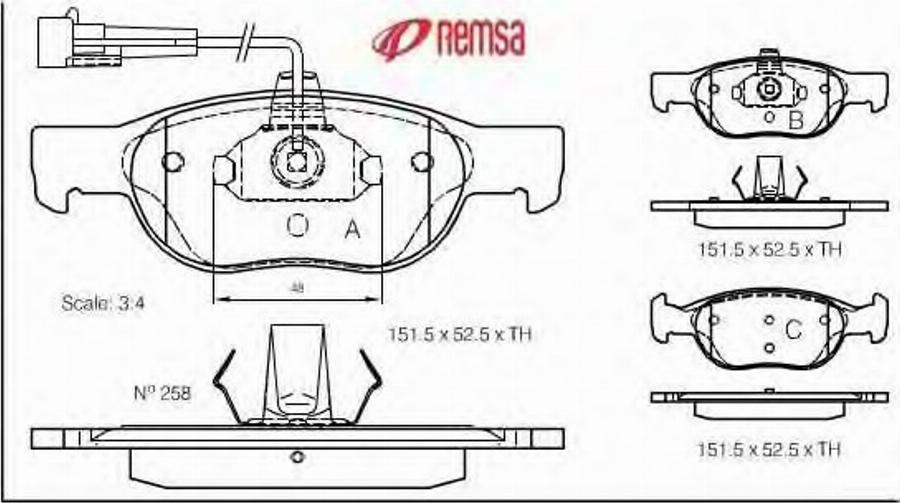 Metzger 0588.11 - Тормозные колодки, дисковые, комплект avtokuzovplus.com.ua