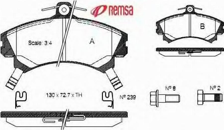 Metzger 059002 - Тормозные колодки, дисковые, комплект autodnr.net