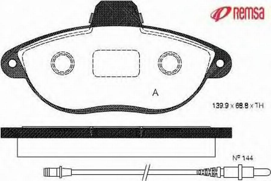 Metzger 060202 - Гальмівні колодки, дискові гальма autocars.com.ua